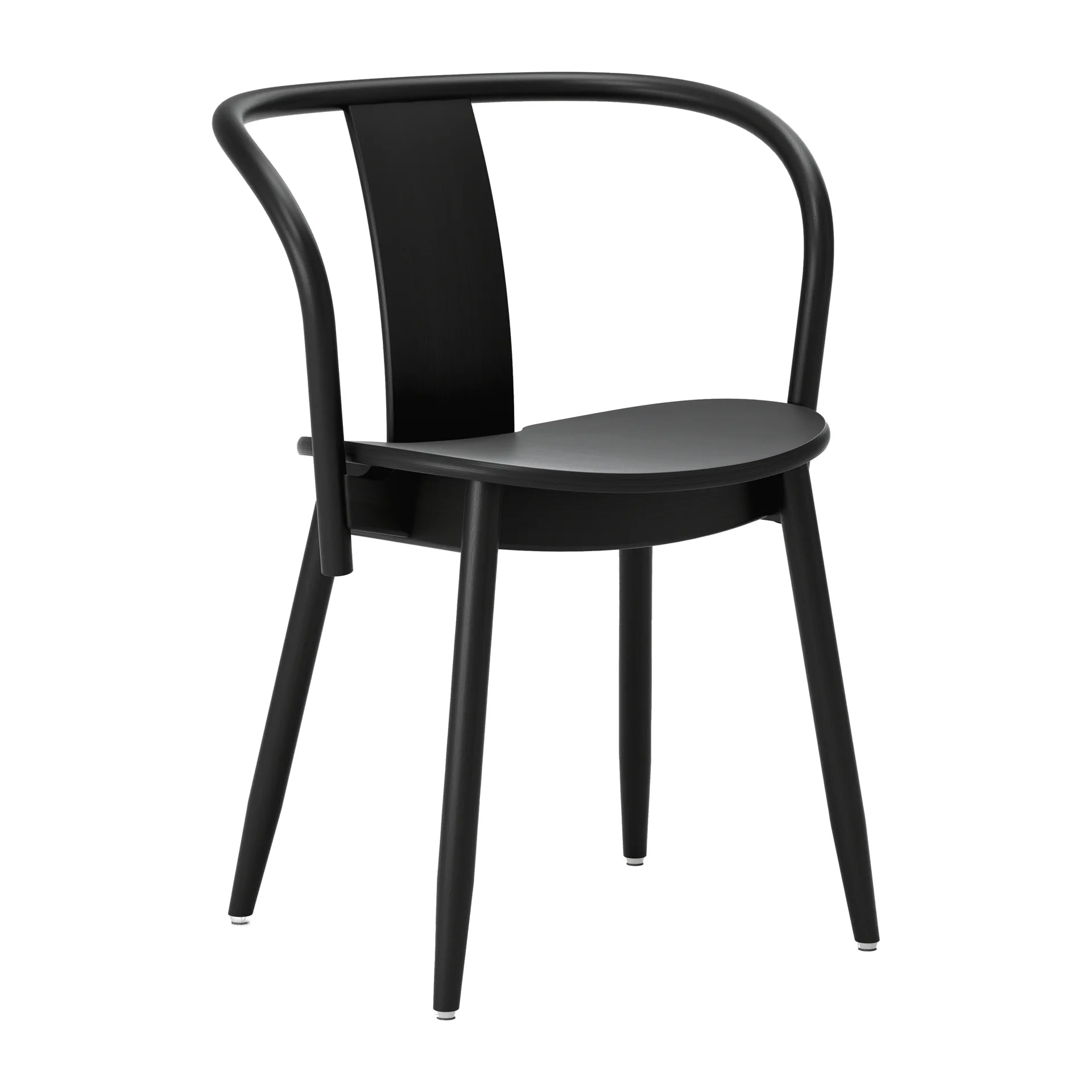 Icha chair, Black stained beech Massproductions