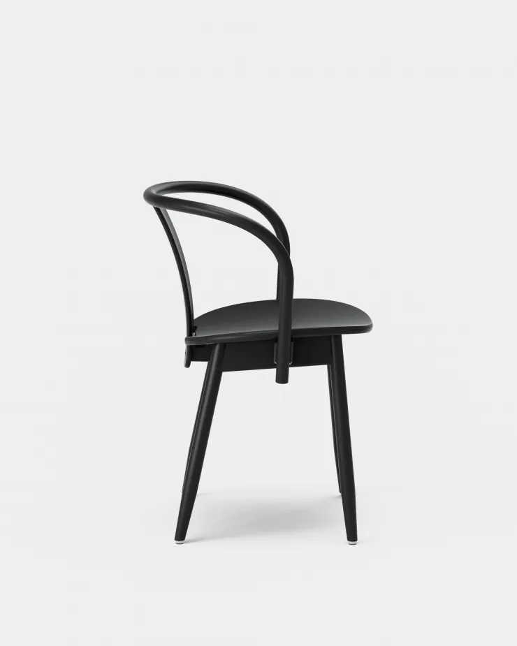 Icha chair, Black stained beech Massproductions