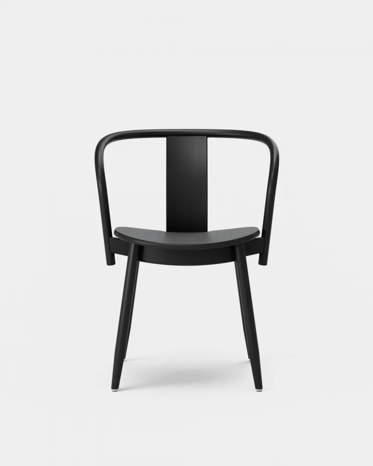 Icha chair, Black stained beech Massproductions