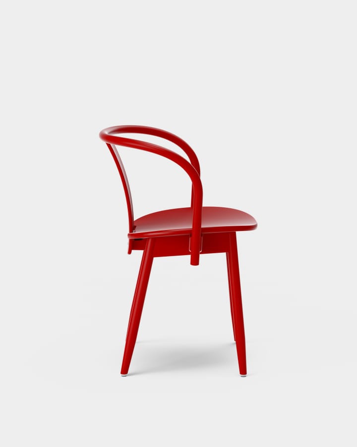 Icha chair - Red varnished beech - Massproductions