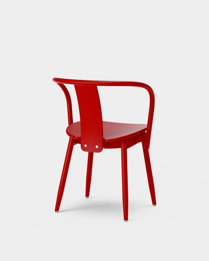 Icha chair - Red varnished beech - Massproductions