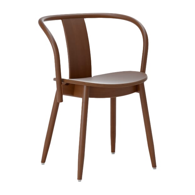 Icha chair - Walnut stained beech - Massproductions