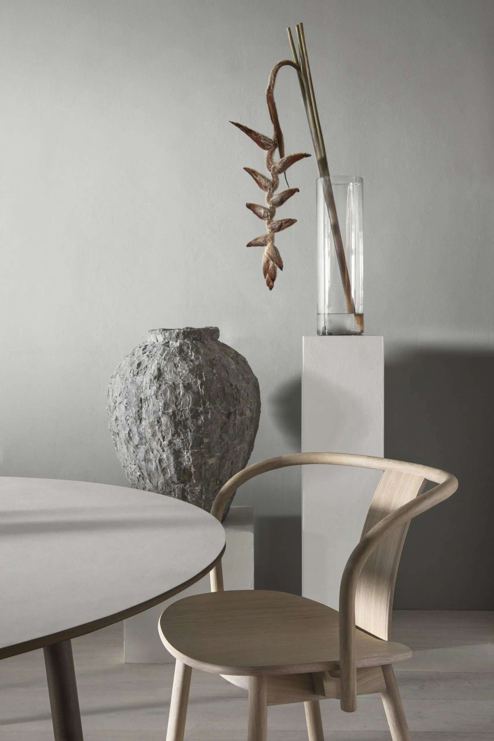 Icha chair, White-oiled beech Massproductions