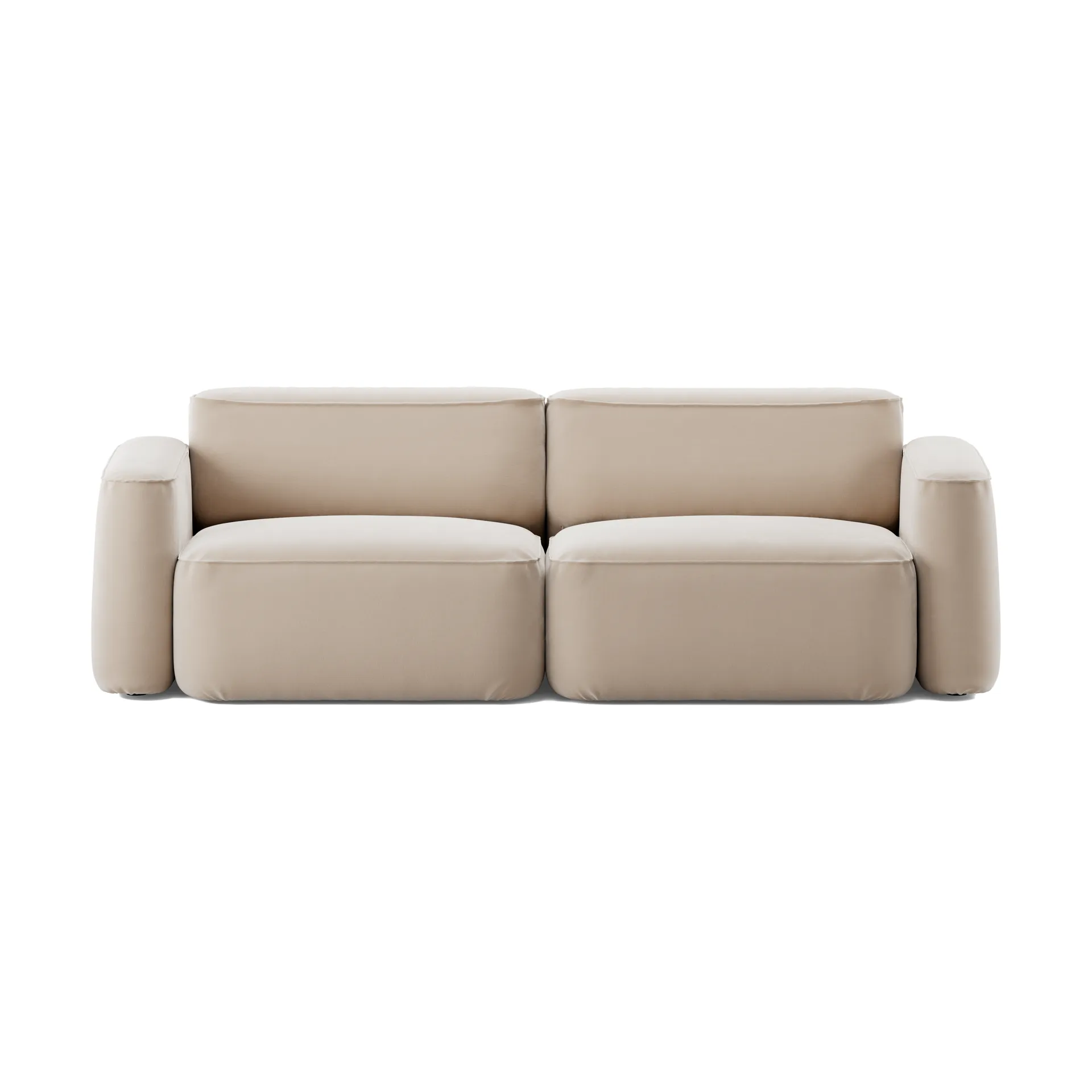 Patch 2.5-seater sofa, Atlantis 52 Alabaster Massproductions
