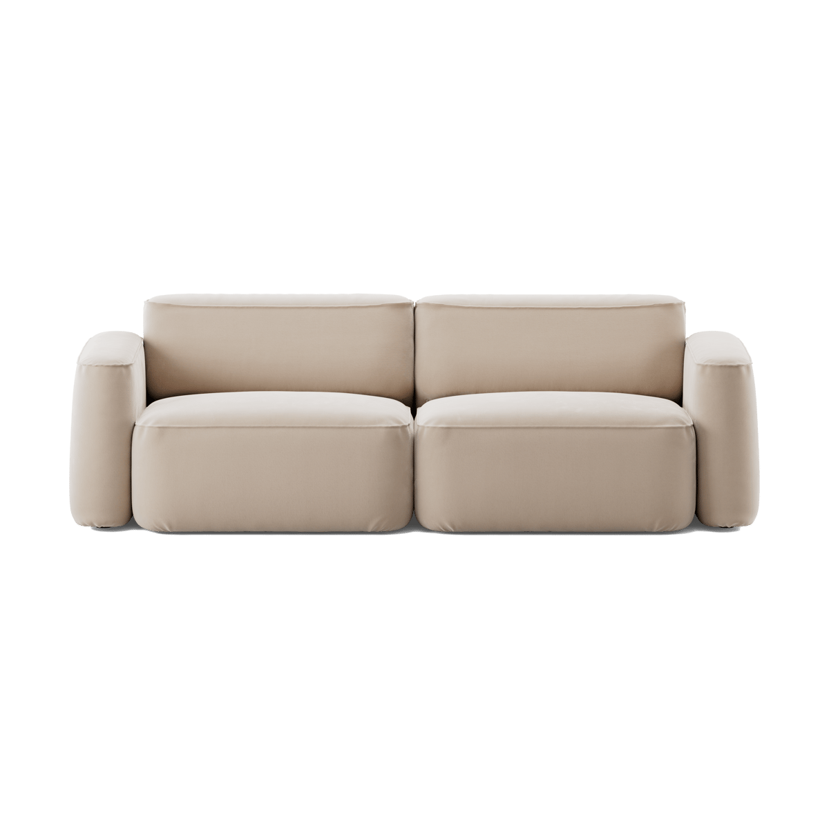 Massproductions Patch 2.5-seater sofa Atlantis 52 Alabaster