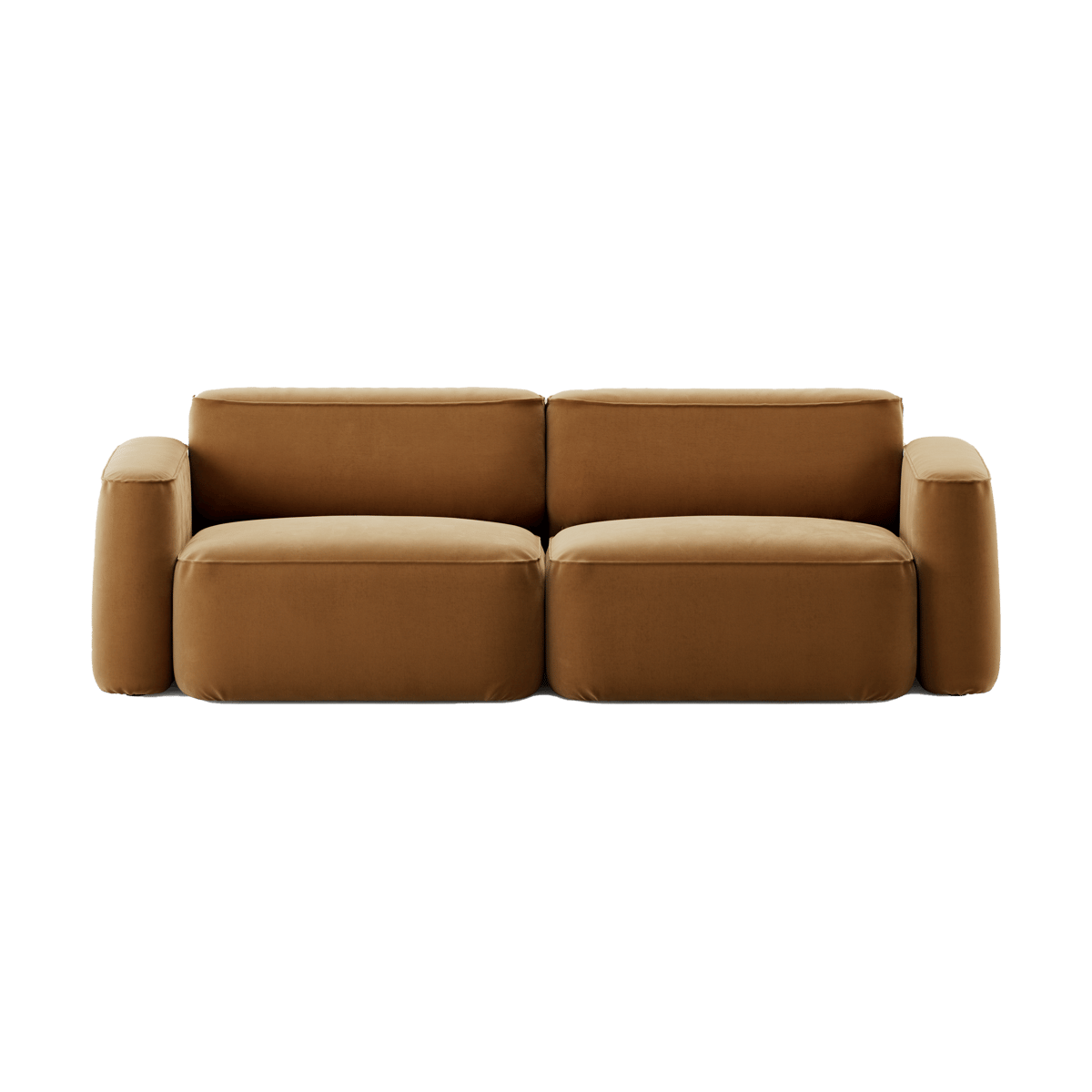 Massproductions Patch 2.5-seater sofa Atlantis 91 Cumin