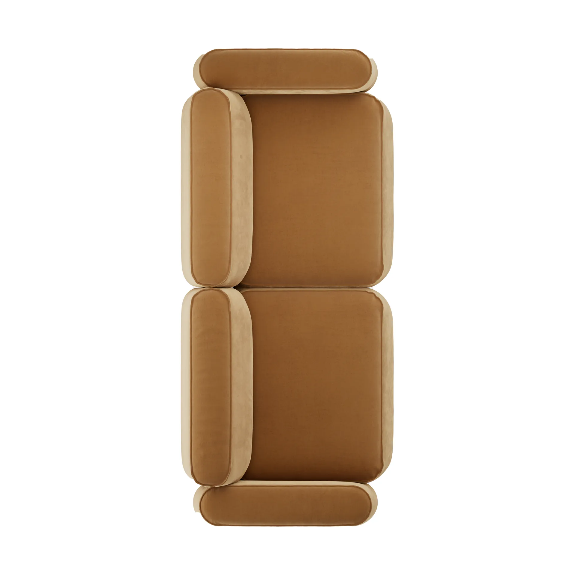 Patch 2.5-seater sofa, Atlantis 91 Cumin Massproductions