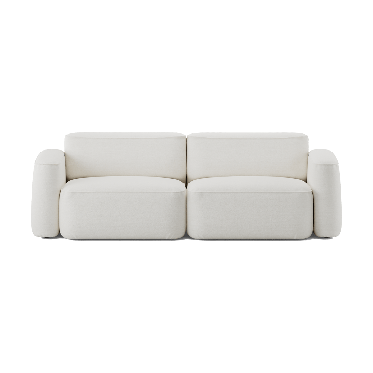 Massproductions Patch 2.5-seater sofa Ecriture 100 | Scandinavian Design | Sofas | White
