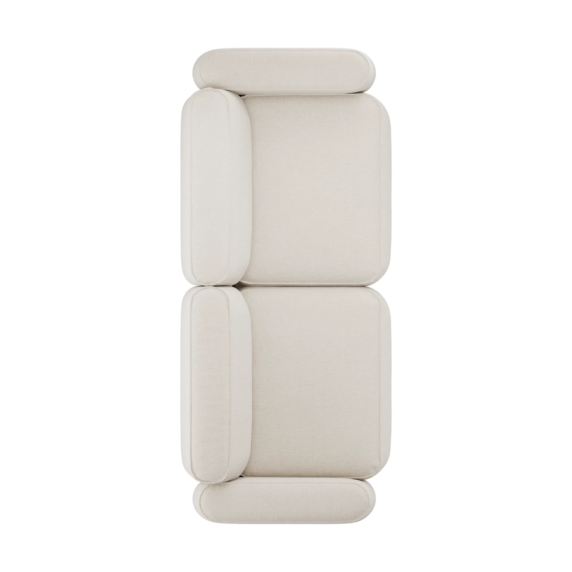 Patch 2.5-seater sofa, Linara 05 Porridge Massproductions