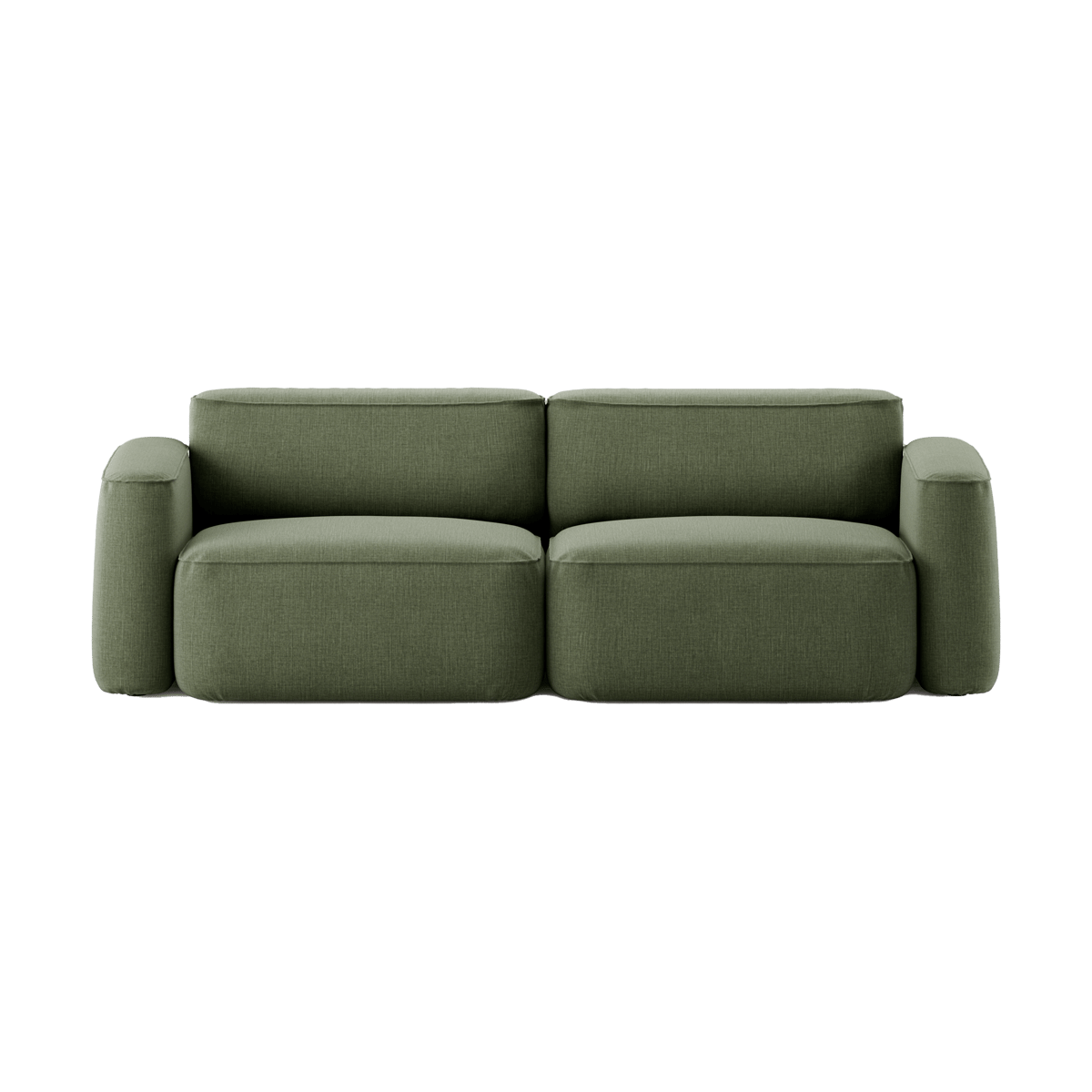 Massproductions Patch 2.5-seater sofa Linara 100 Tarragon
