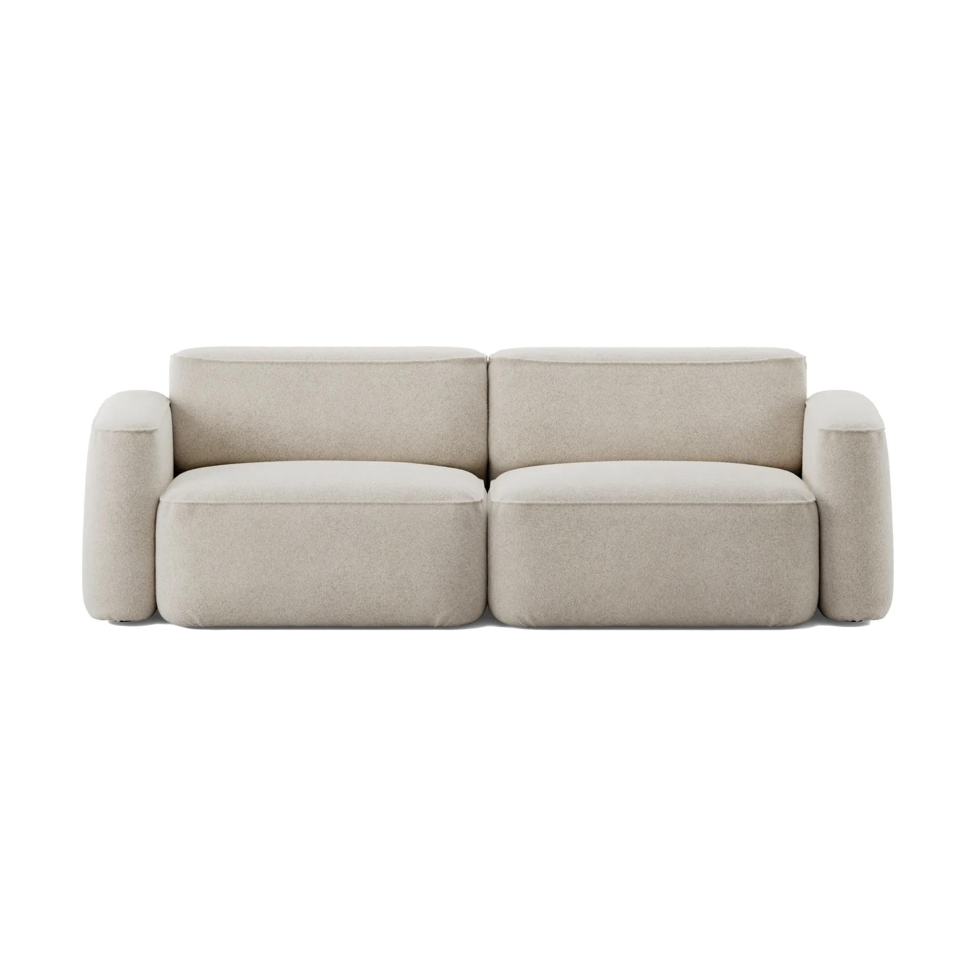Patch 2.5-seater sofa, Spiral 21 Chalk Massproductions