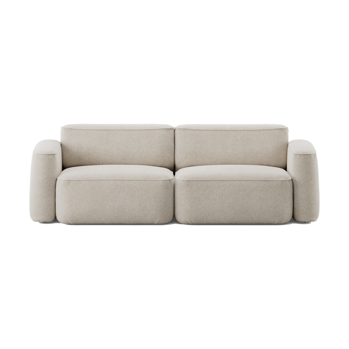 Massproductions Patch 2.5-seater sofa Spiral 21 Chalk
