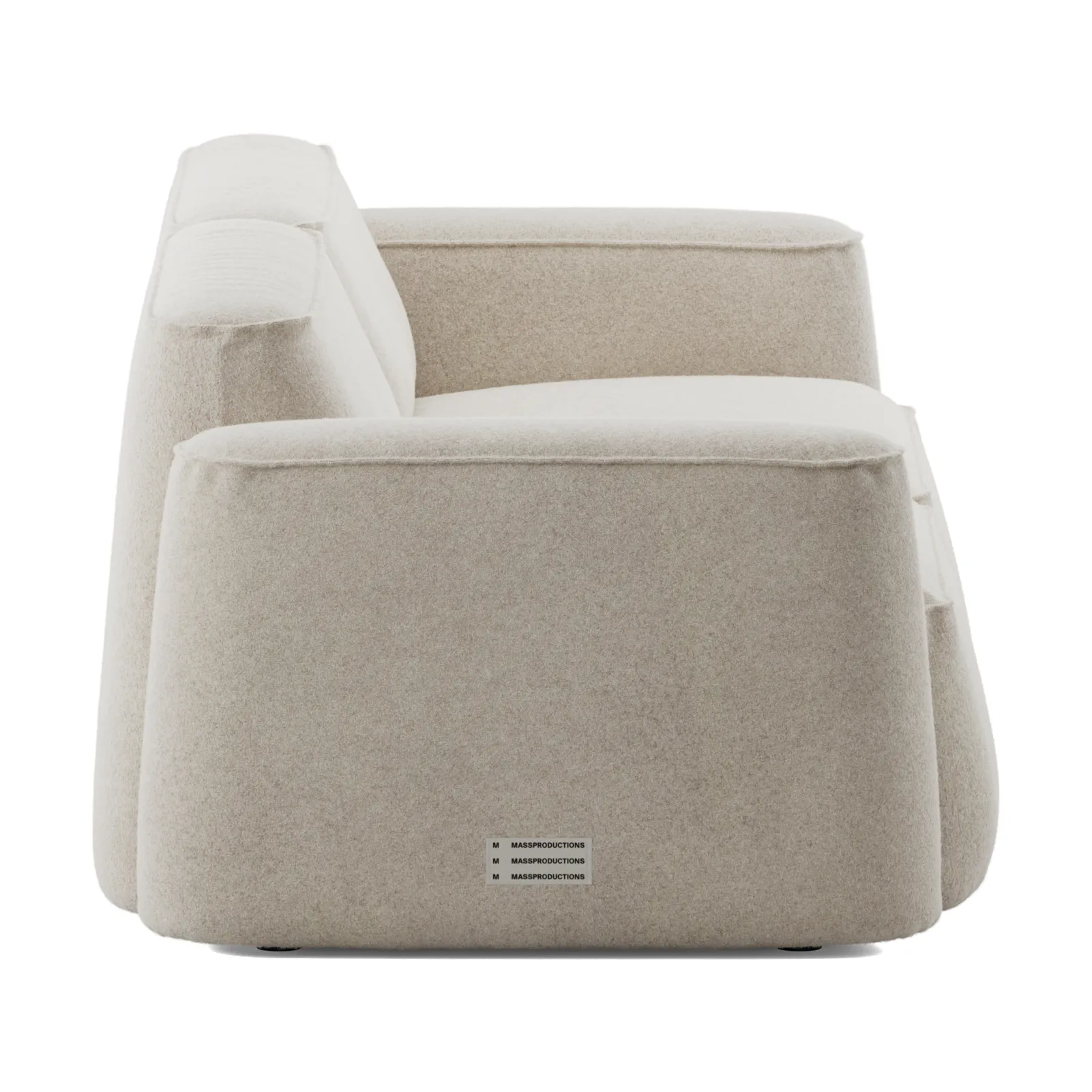 Patch 2.5-seater sofa, Spiral 21 Chalk Massproductions