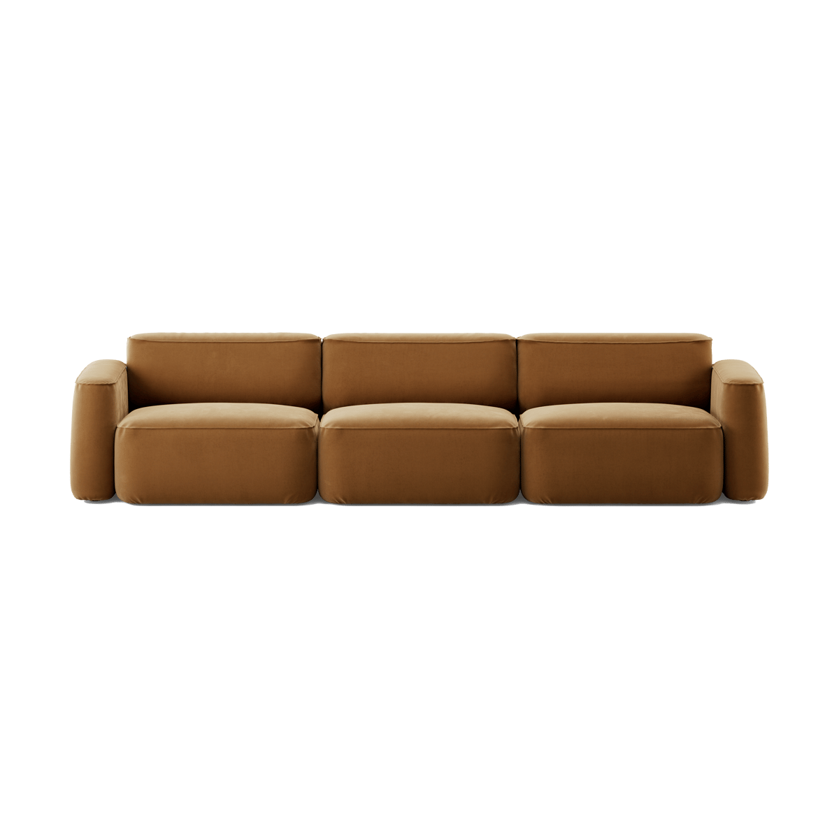 Massproductions Patch 3-seater sofa Atlantis 91 Cumin