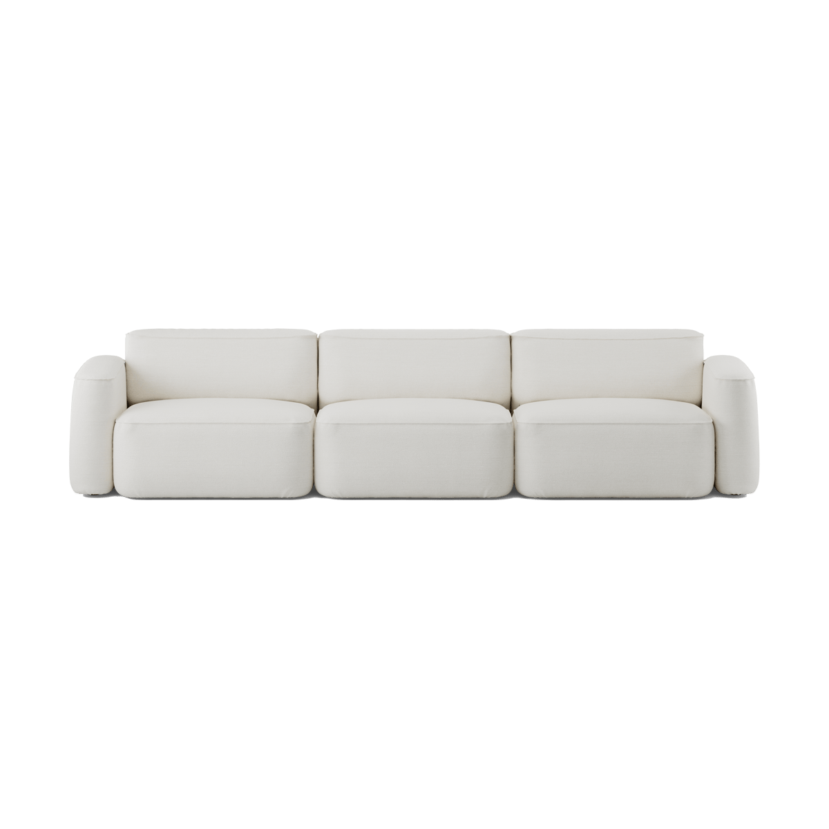 Massproductions Patch 3-seater sofa Ecriture 100 | Scandinavian Design | Sofas | White