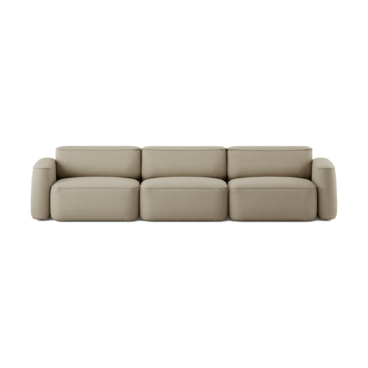 Massproductions Patch 3-seater sofa Ecriture 240 | Scandinavian Design | Sofas | Beige