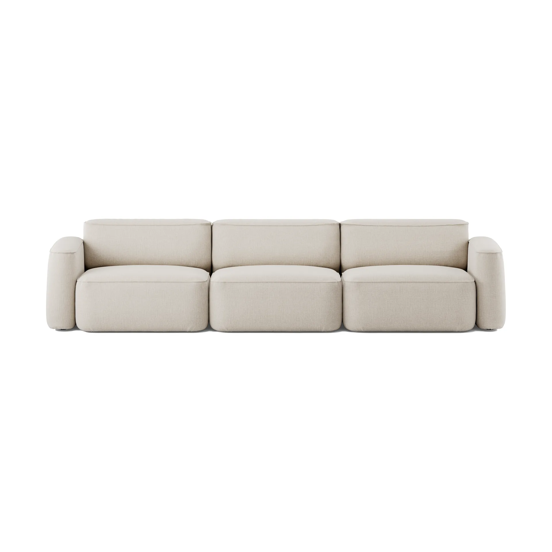 Patch 3-seater sofa, Linara 05 Porridge Massproductions