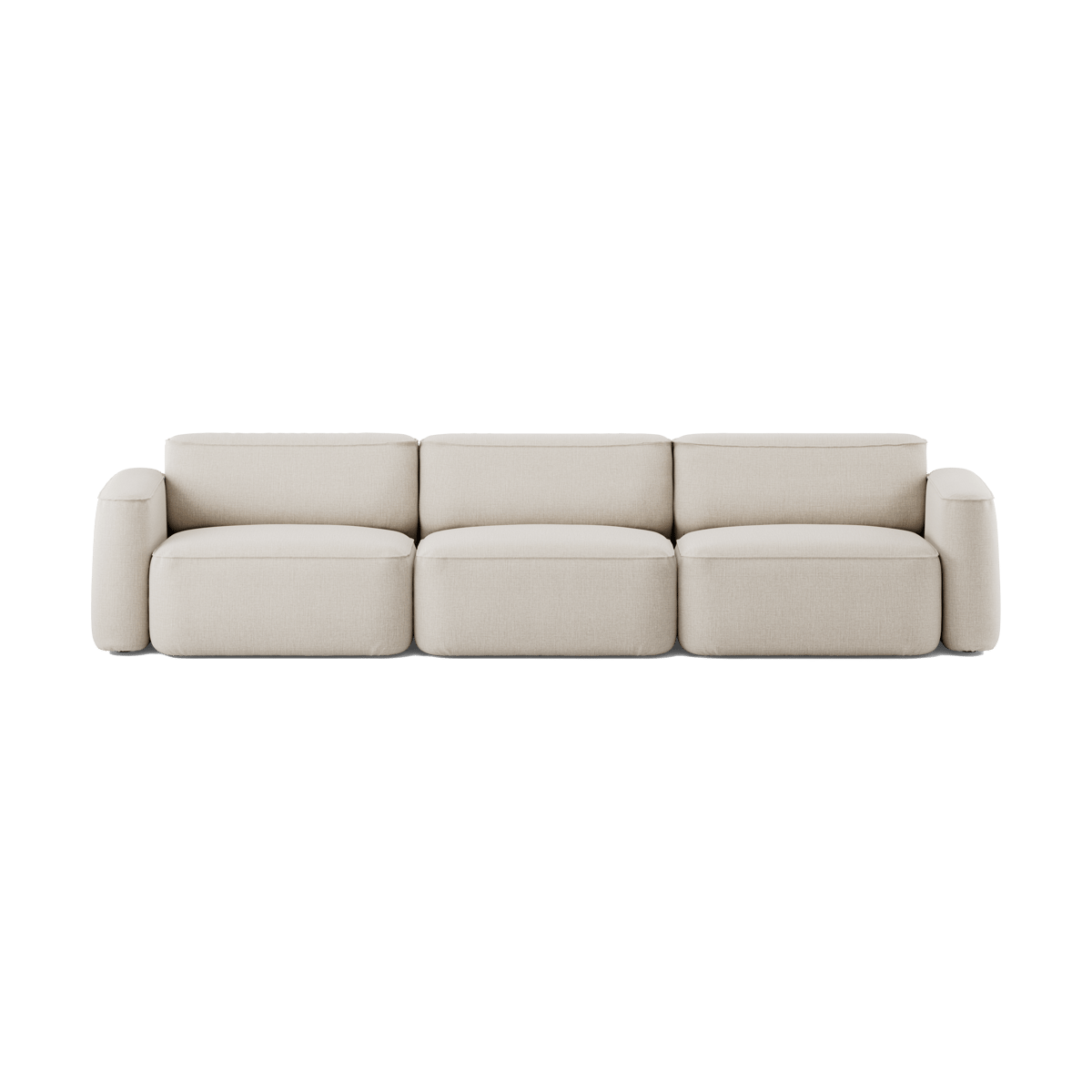 Massproductions Patch 3-seater sofa Linara 05 Porridge