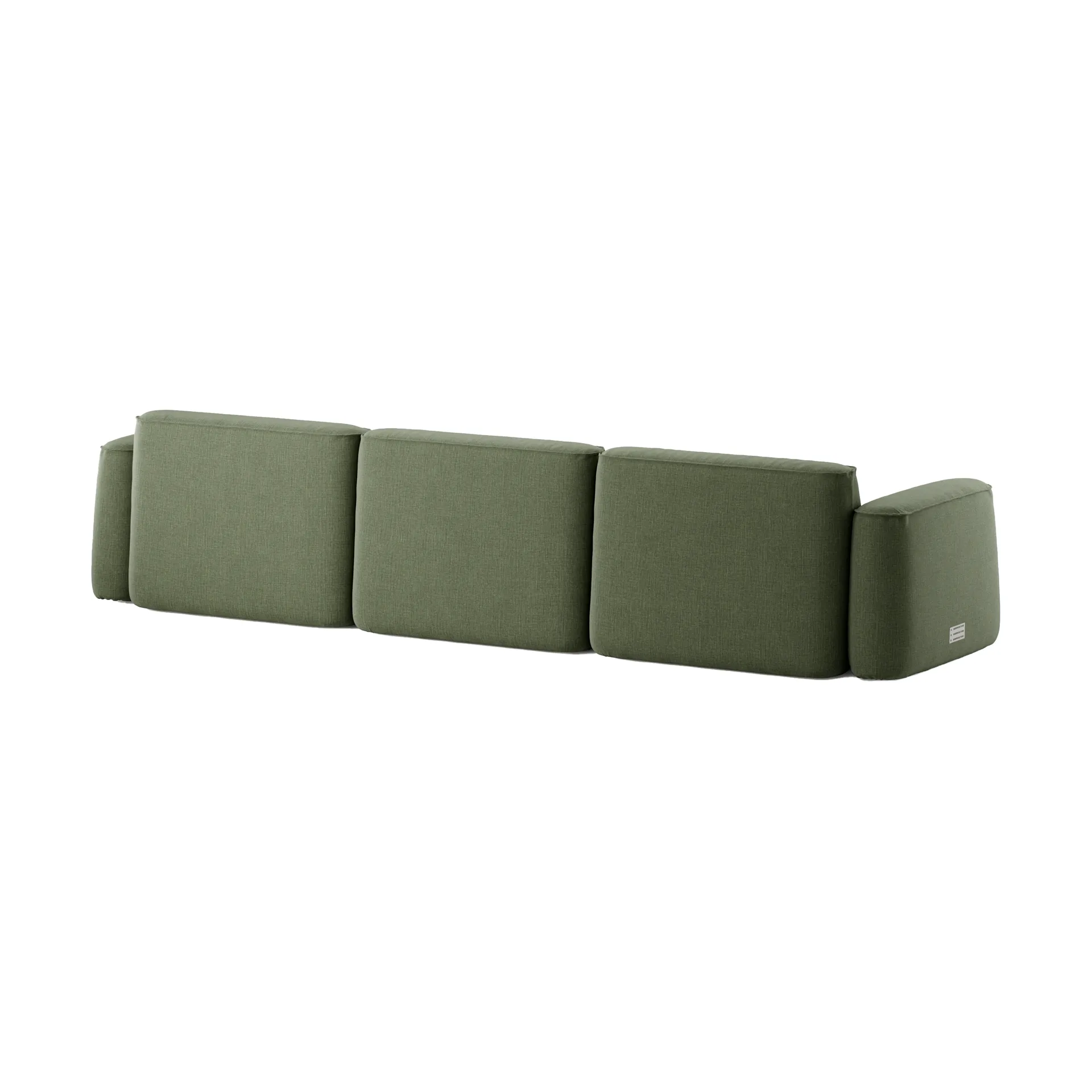 Patch 3-seater sofa, Linara 100 Tarragon Massproductions