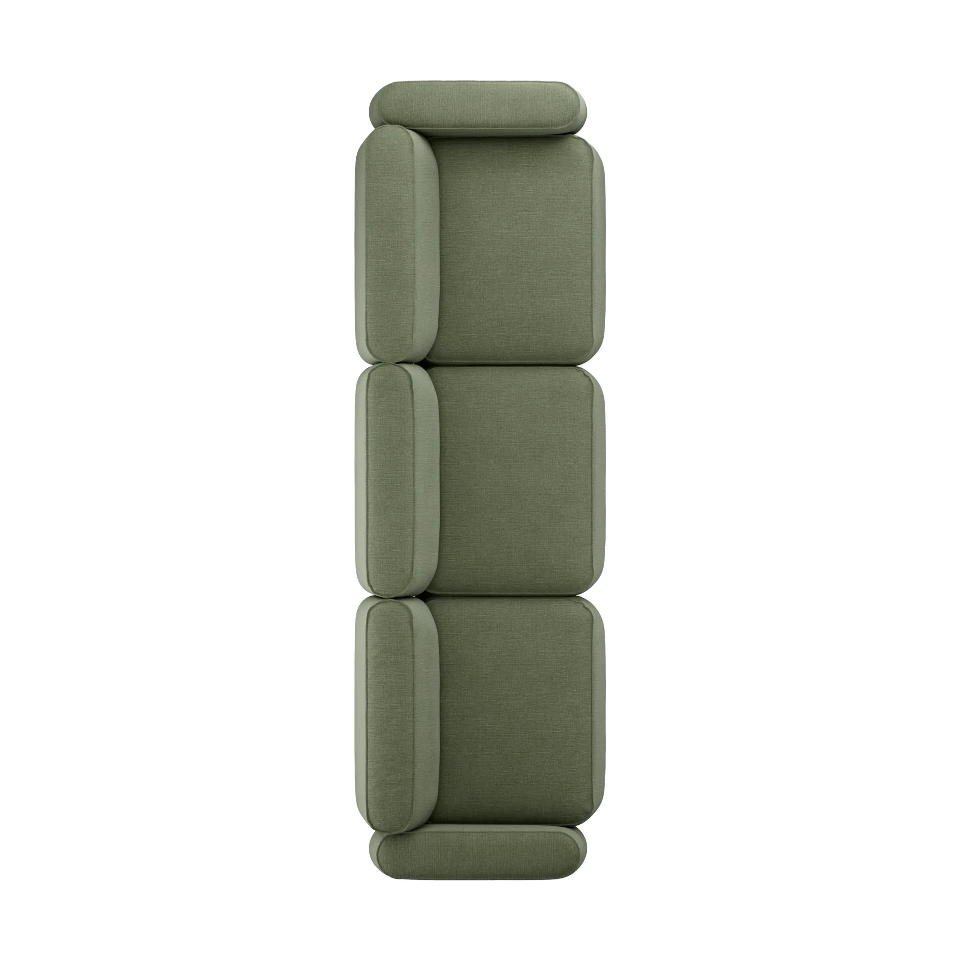 Patch 3-seater sofa, Linara 100 Tarragon Massproductions