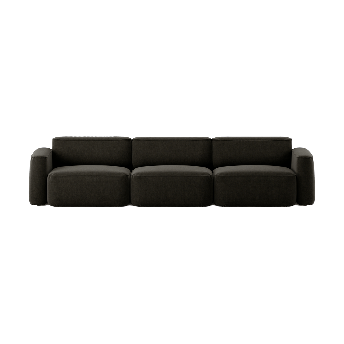 Massproductions Patch 3-seater sofa Linara 90 Espresso