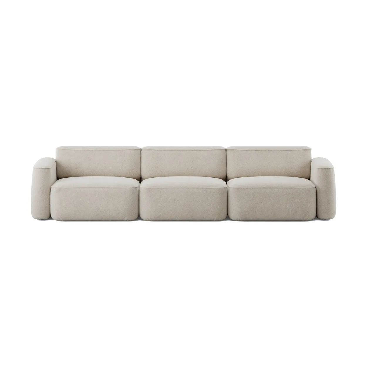 Massproductions Patch 3-seater sofa Spiral 21 Chalk