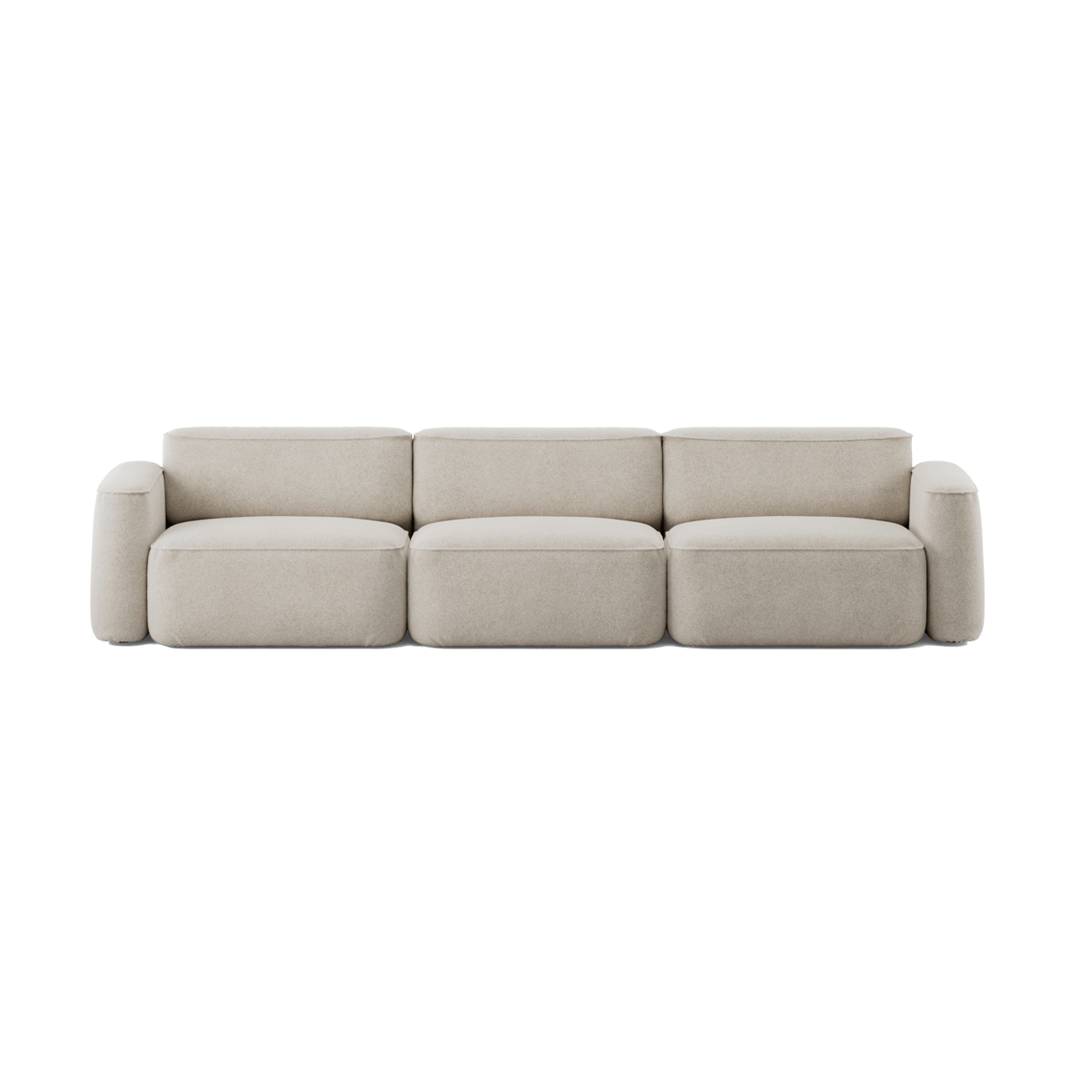 Massproductions Patch 3-seater sofa Spiral 21 Chalk