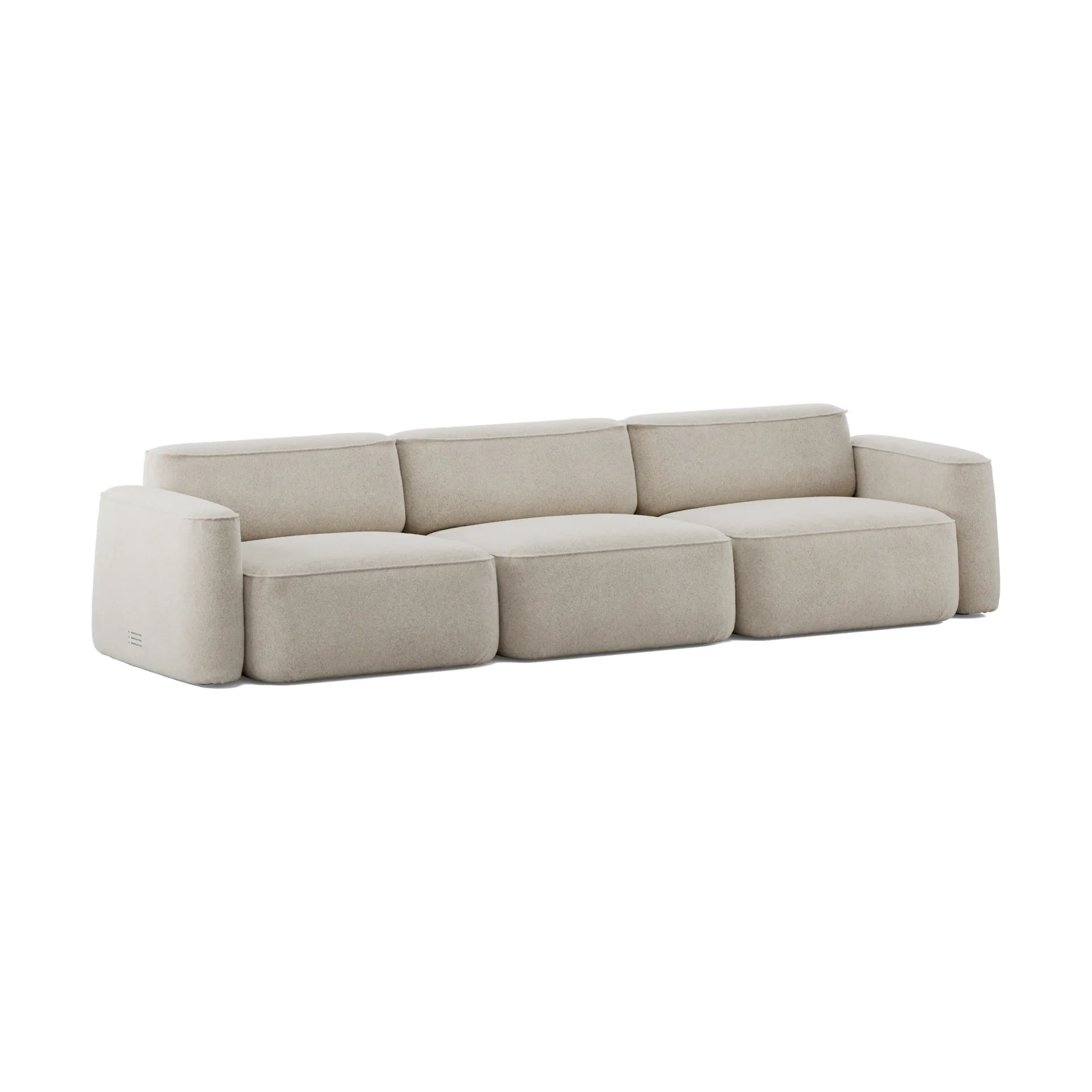 Patch 3-seater sofa, Spiral 21 Chalk Massproductions