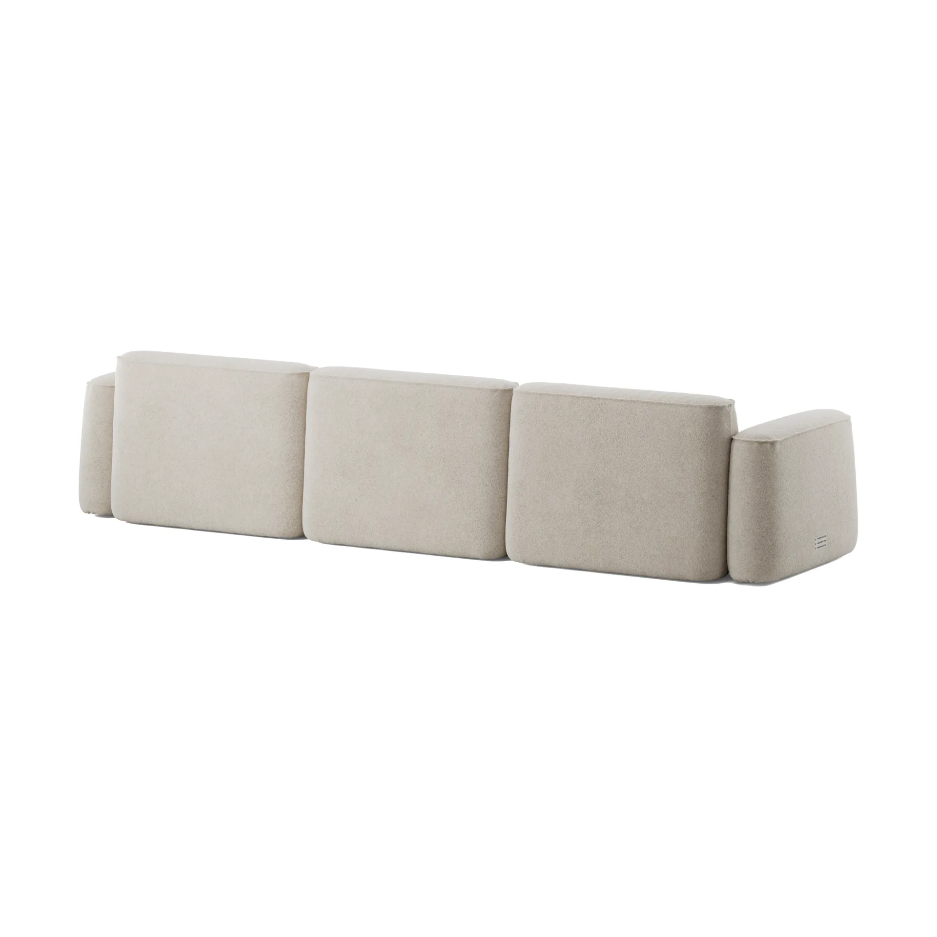 Patch 3-seater sofa, Spiral 21 Chalk Massproductions