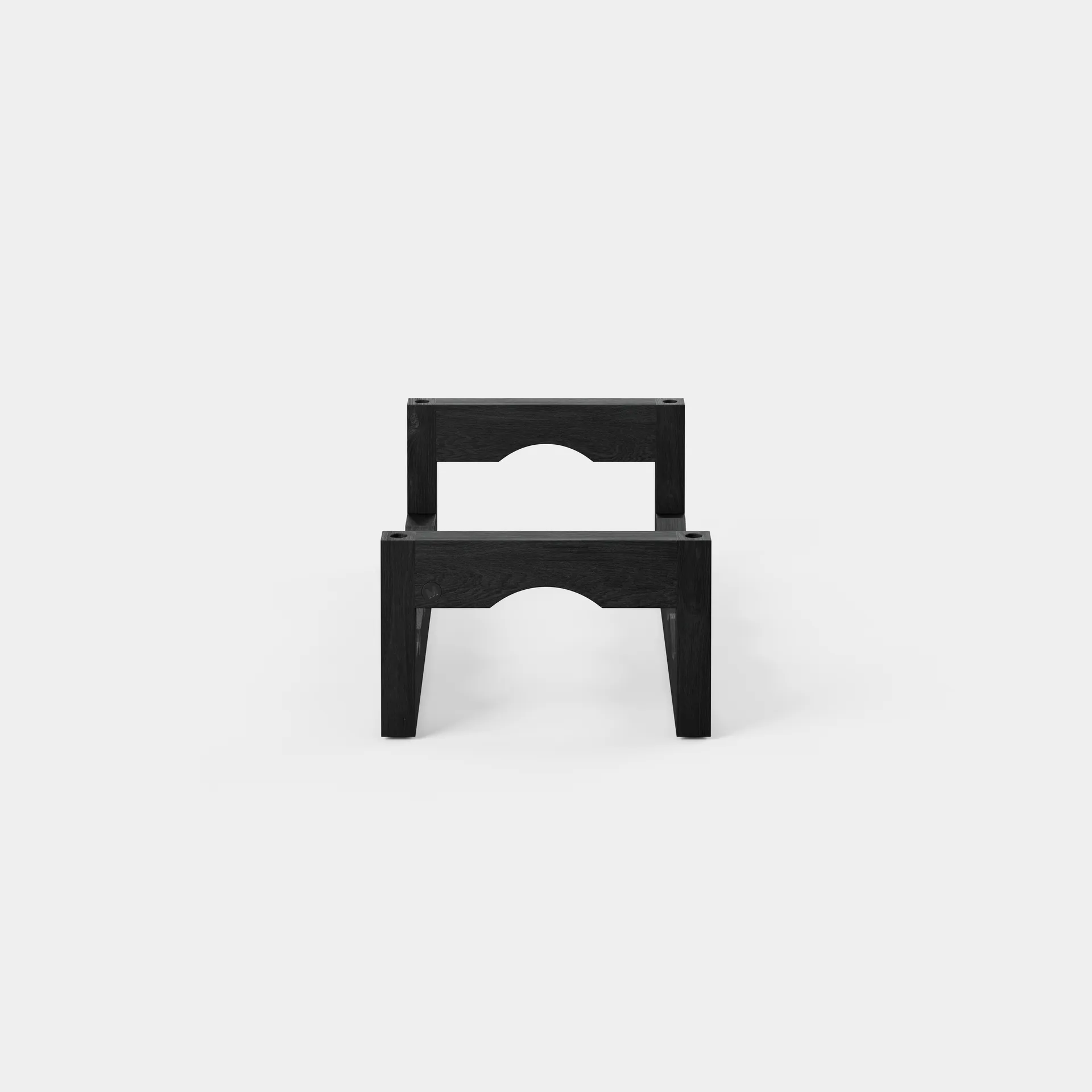 Silo stapelbart wine rack, Black oiled box Massproductions