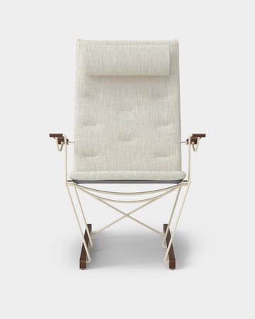 Spark lounge chair, ivory-walnut stained beech - Romo Ruskin Quill 7757/10 - Massproductions