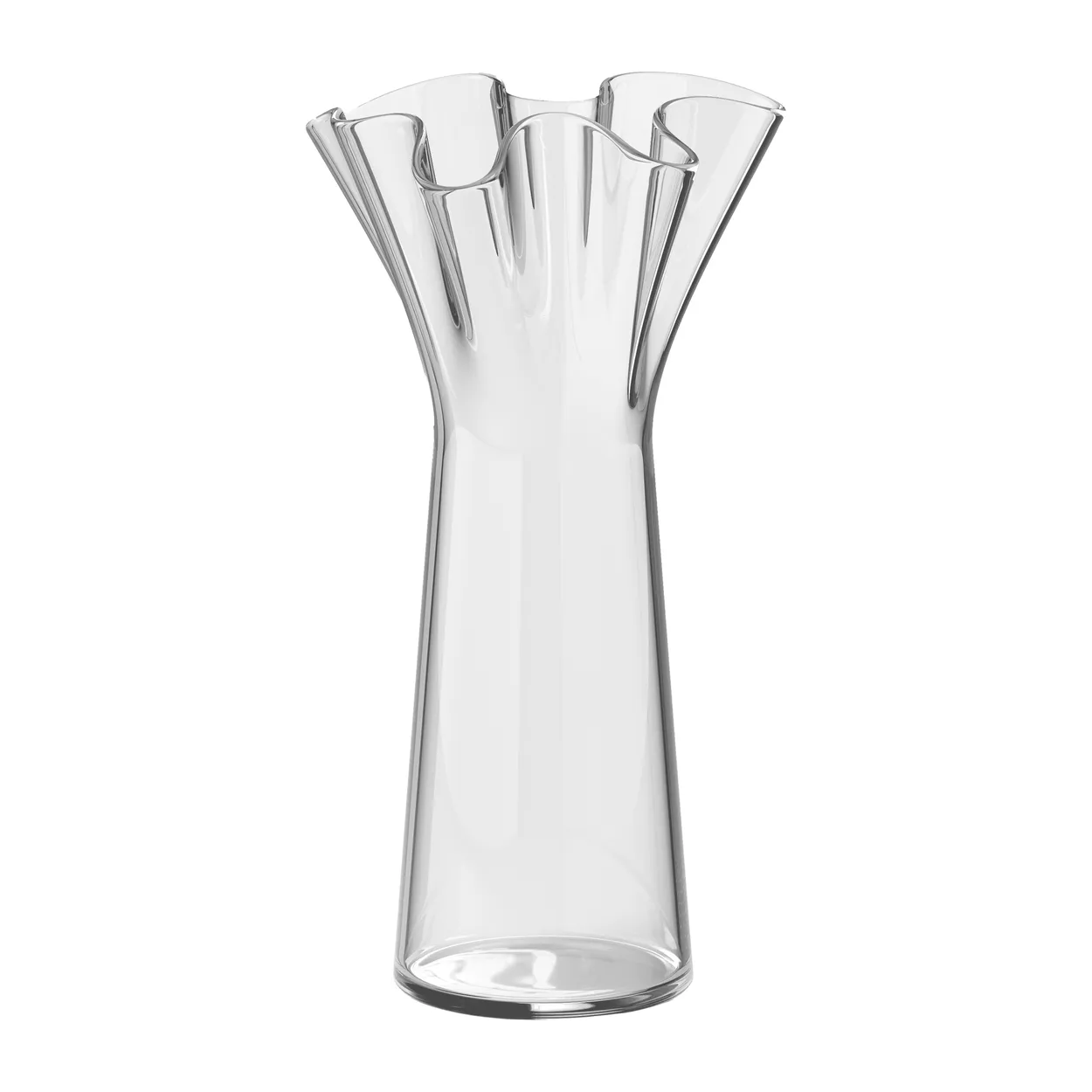 Massproductions Trippy vase Clear glass | Scandinavian Design | Vases | Transparent