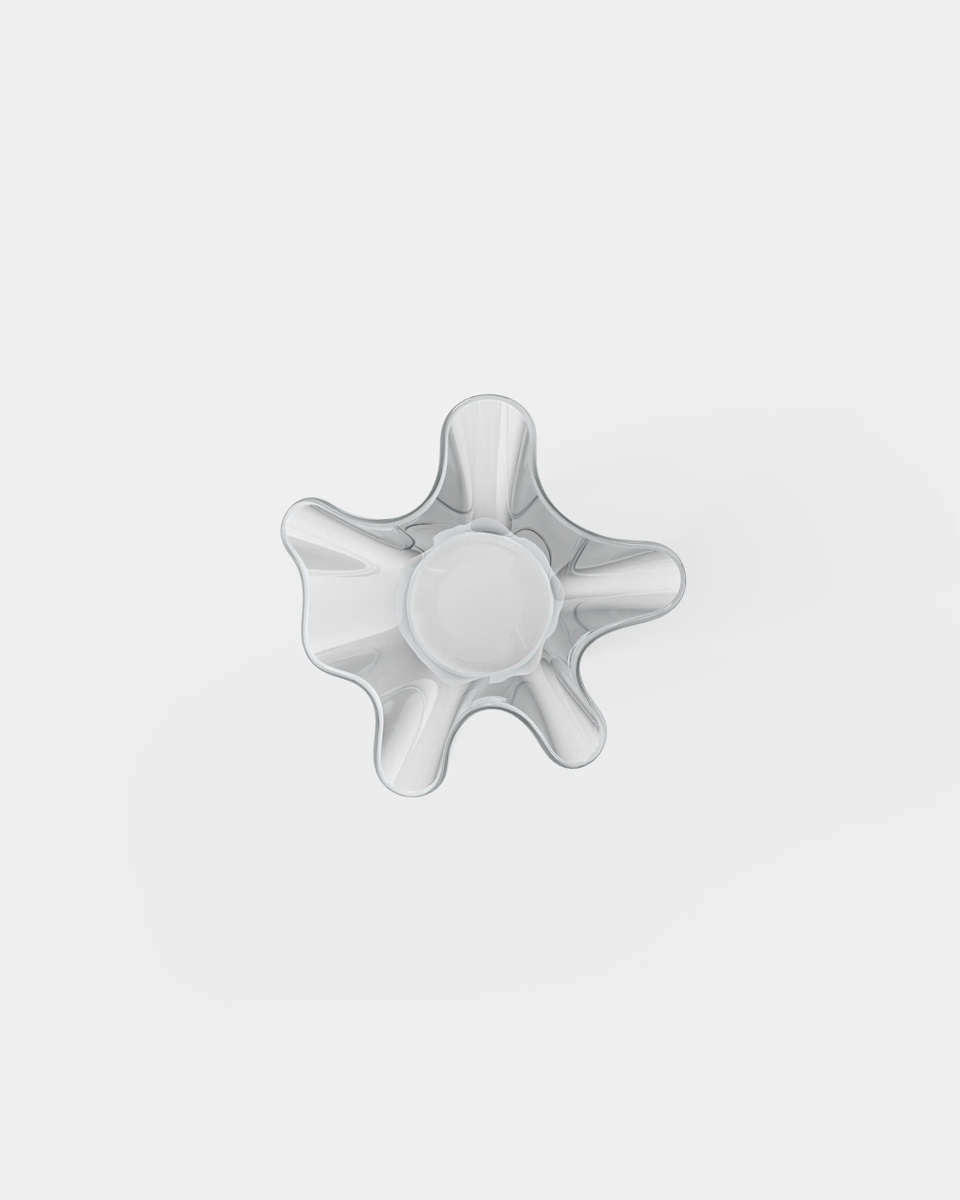 Trippy vase, Clear glass Massproductions