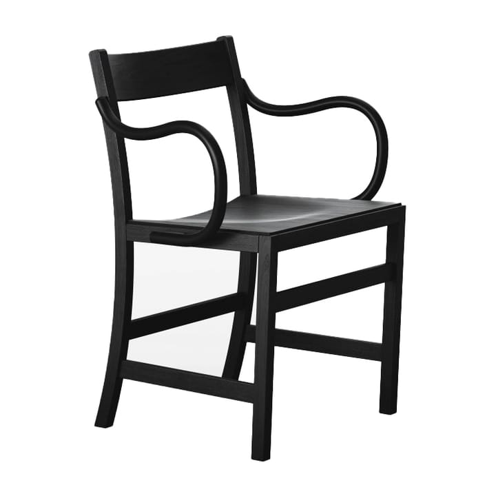 Waiter XL armchair - Black stained beech - Massproductions