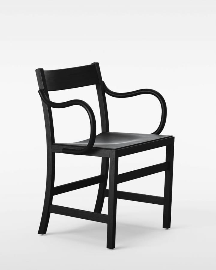 Waiter XL armchair - Black stained beech - Massproductions