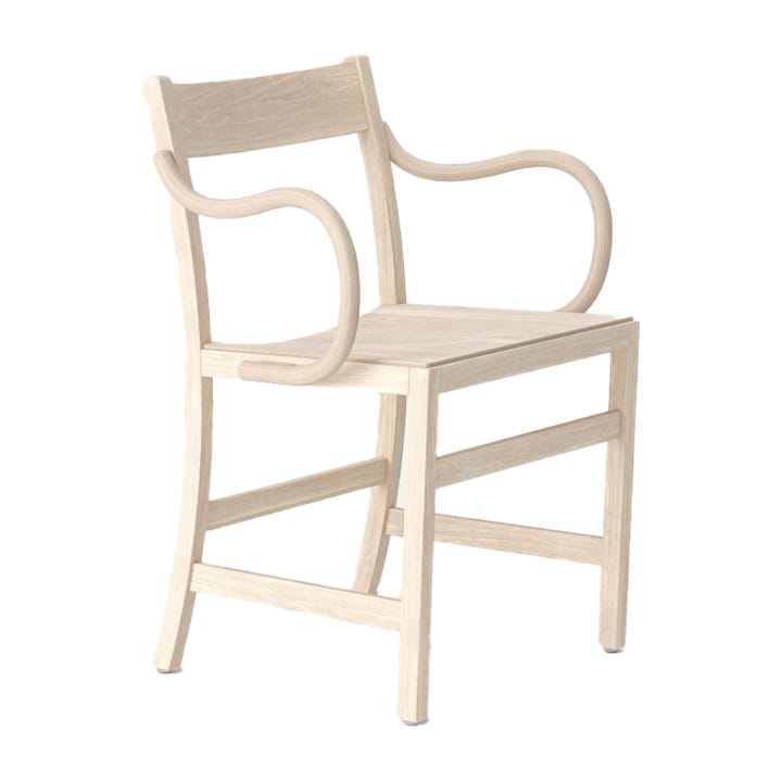 Waiter XL armchair - White-oiled beech - Massproductions