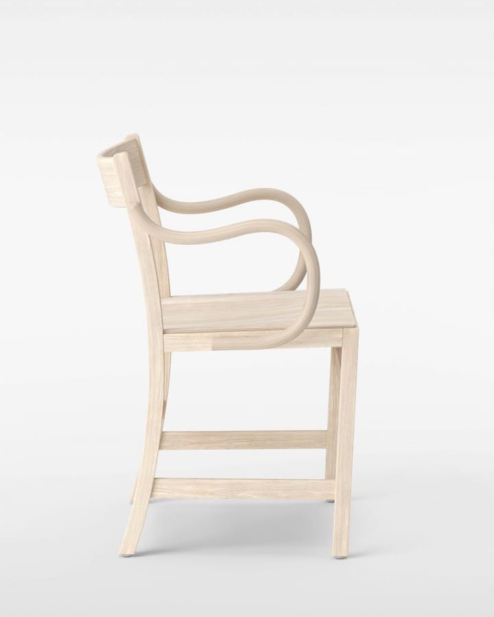 Waiter XL armchair - White-oiled beech - Massproductions