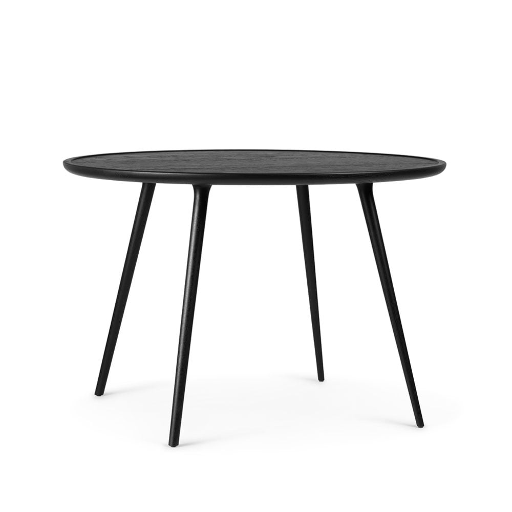 Mater Accent dining table round Black stained oak. o110 cm