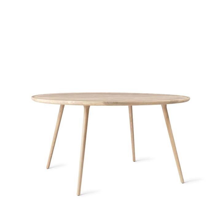 Accent dining table round - Oak white pigmenterad matte lacquer. ø140 cm - Mater