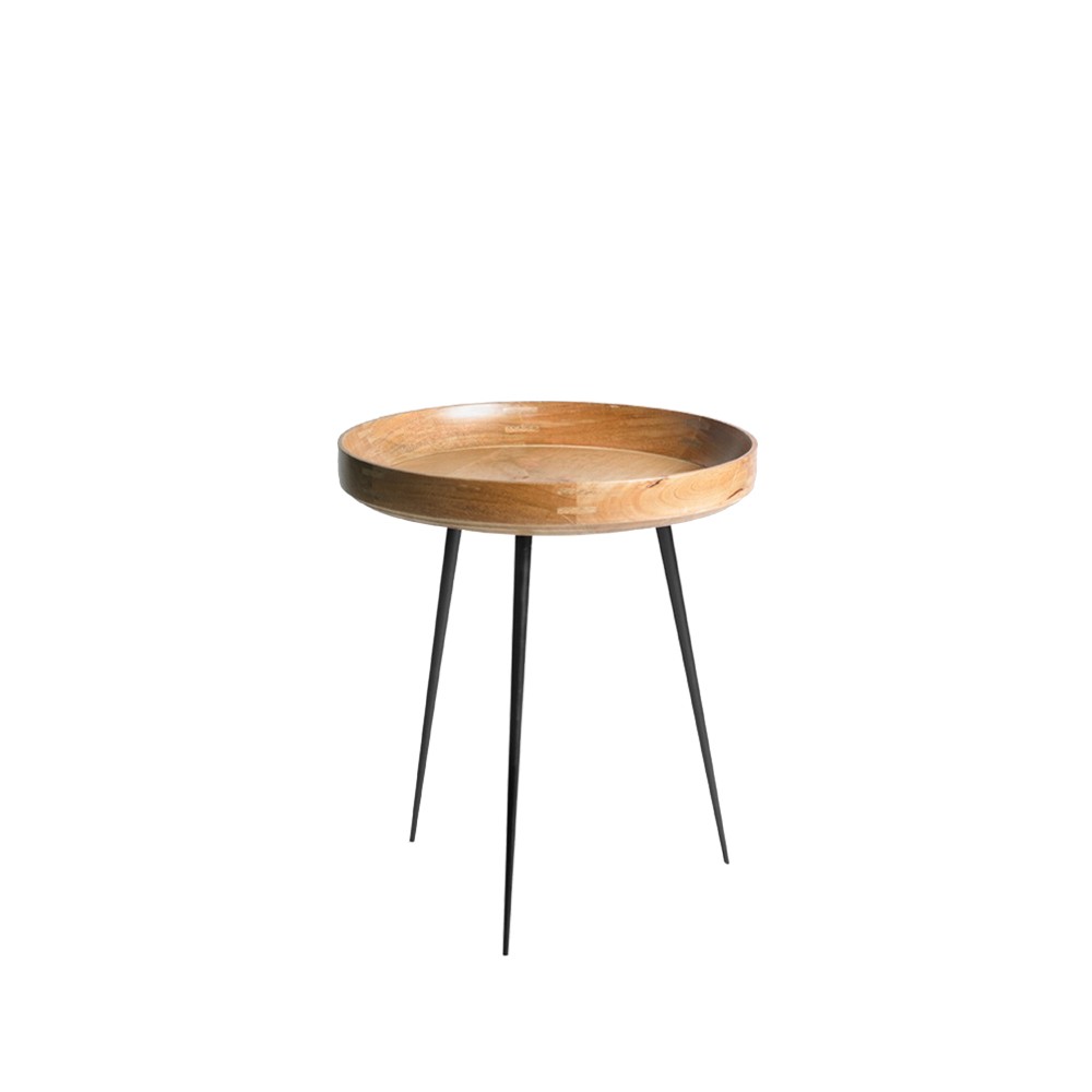Mater Bowl medium table mango nature. black stand | Scandinavian Design | Coffee tables | Beige