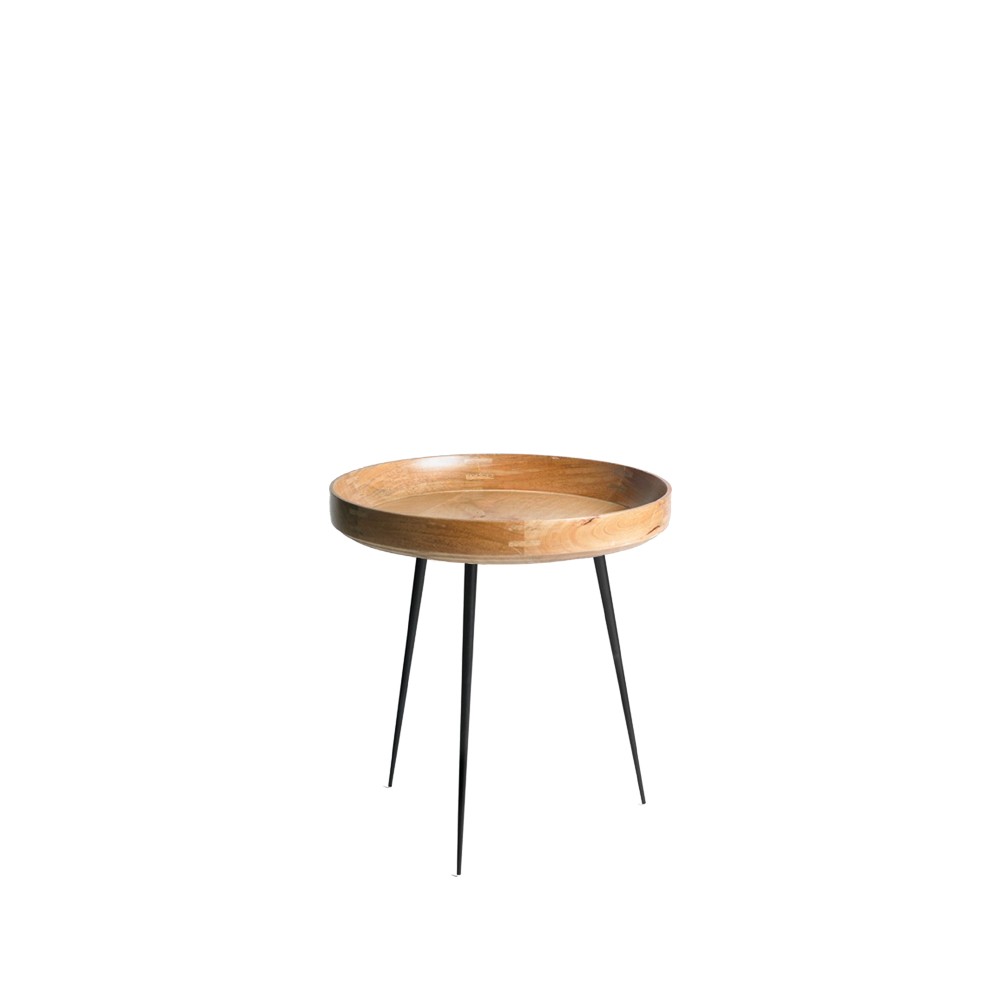 Mater Bowl Small table mango nature. black stand | Scandinavian Design | Coffee tables | Beige