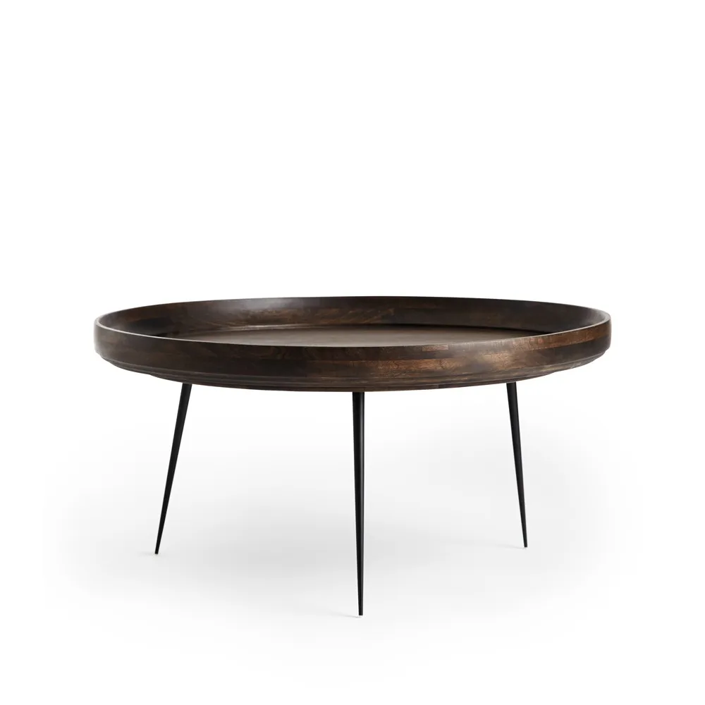 Bowl x-large table, mango sirka grey. black stand Mater