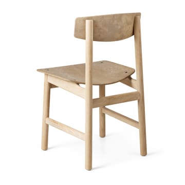 Conscious BM3162 chair - Soaped oak-coffee waste light - Mater