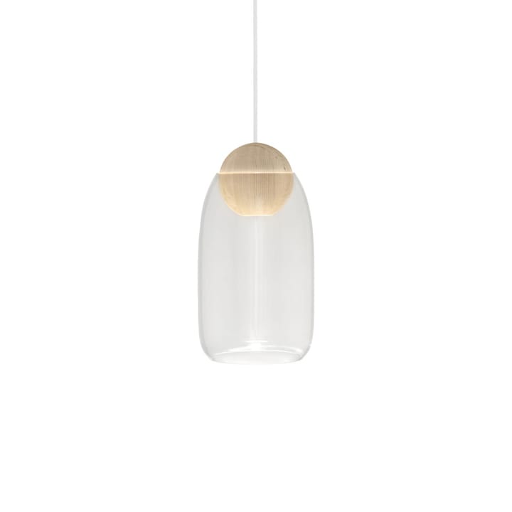 Liuku Ball pendant lamp - Transparent. matt lacquered lind - Mater