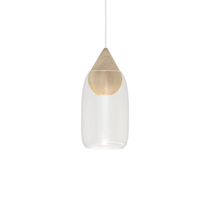 Liuku Drop pendant lamp - Transparent. matt lacquered lind - Mater