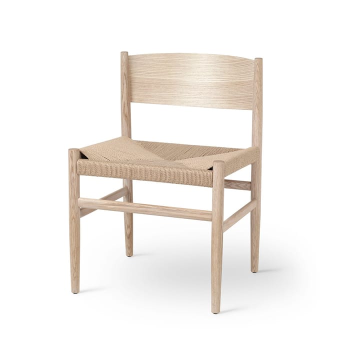 Nestor stool - oak matt varnished, natural braided seat - Mater