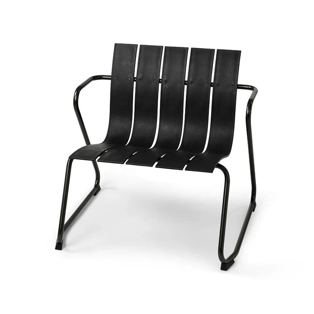 Mater Ocean lounge chair Black | Scandinavian Design | Garden chairs | Black