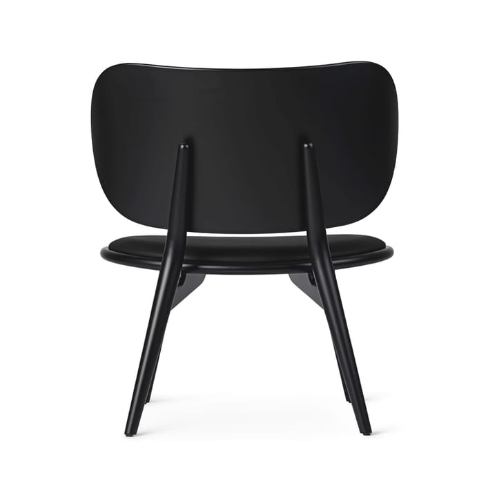 The Lounge Chair lounge chair - leather black, black stained beech stand - Mater