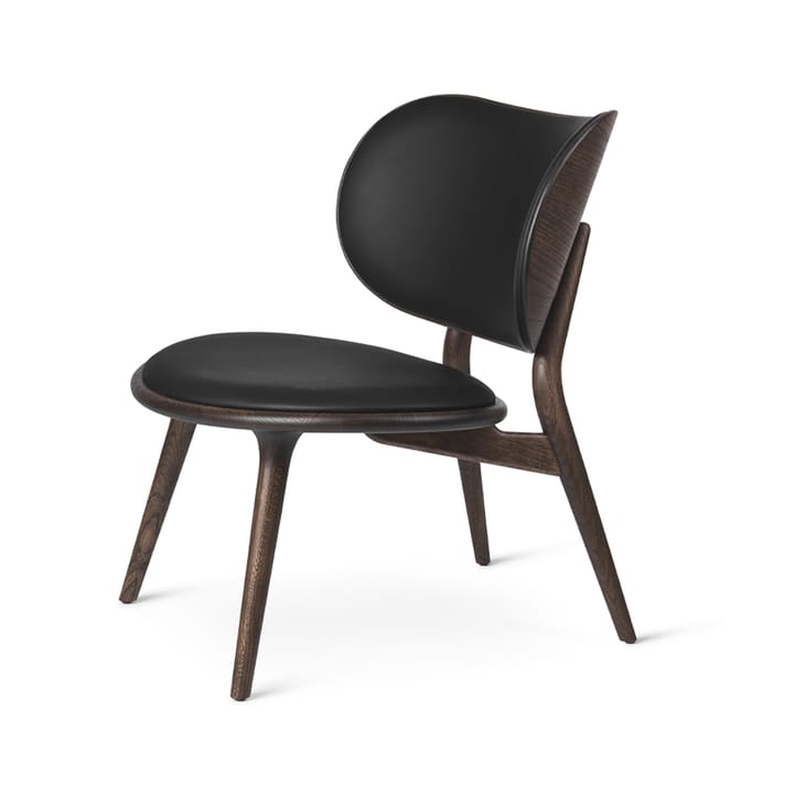The Lounge Chair lounge chair - leather black, sirka grey stand - Mater