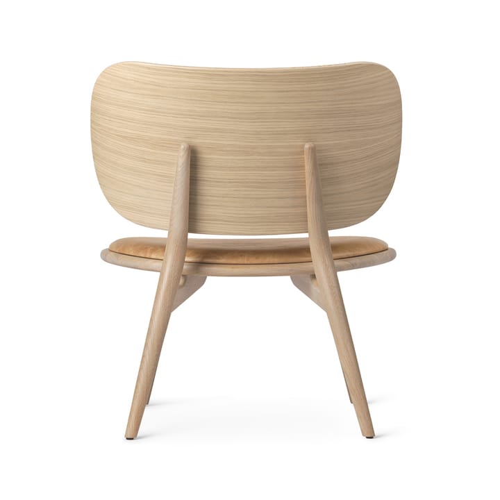 The Lounge Chair lounge chair, leather natural, matt varnished oak stand Mater